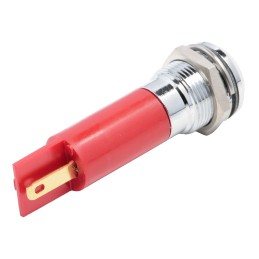 1 pcs - RS PRO Red Panel Mount Indicator, 12mm Mounting Hole Size, Solder Tab Termination, IP67