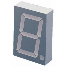 1 pcs - SC23-11SURKWA Kingbright 7-Segment LED Display, CC Red 440 mcd RH DP 57mm