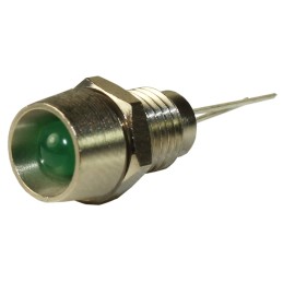 1 pcs - RS PRO Green Panel Mount Indicator, 3.1V, 8mm Mounting Hole Size