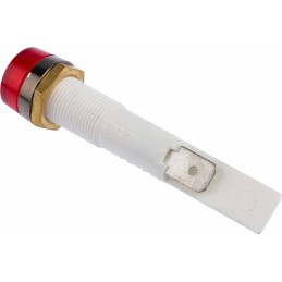 1 pcs - Arcolectric (Bulgin) Ltd Red Neon Panel Mount Indicator, 24V, 10mm Mounting Hole Size