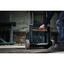 1 pcs - DeWALT TOUGHSYSTEM 2.0 1 drawer Plastic Tool Box, with 2 Wheels, 500 x 554 x 685mm