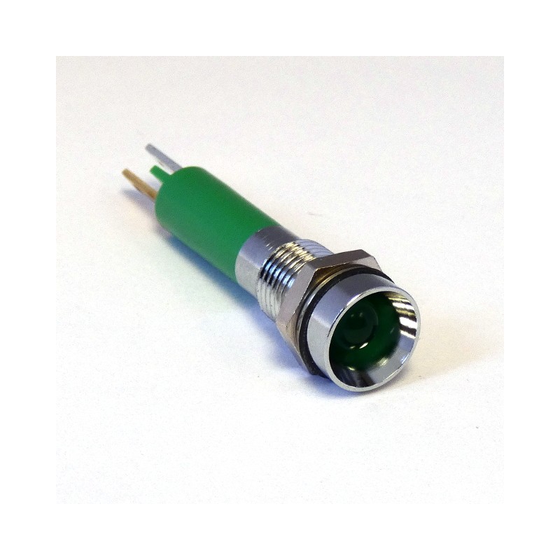 1 pcs - CML Innovative Technologies Panel Mount Indicator, 8mm Mounting Hole Size, Solder Tab Termination, IP67
