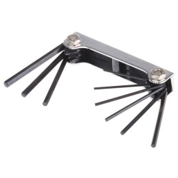 1 Set - RS PRO 9 piece Folding Imperial Hex Key Set, 0.05 - 3/32in