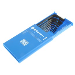 1 Set - RS PRO 8 piece L Shape Metric Hex Key Set, 2 - 10mm