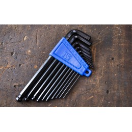 1 Set - RS PRO 10 piece L Shape Imperial Hex Key Set, 1/16 - 3/8in