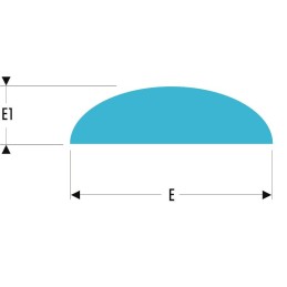 1 pcs - Facom 250mm, Bastard, Half Round Engineers File With Soft-Grip Handle