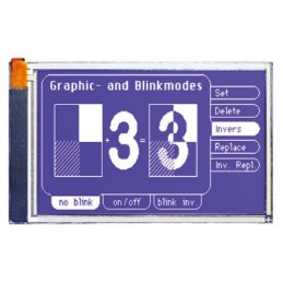 1 pcs - Display Visions EA eDIP240B-7LWTP Graphic LCD Display, Blue, White on, Transflective