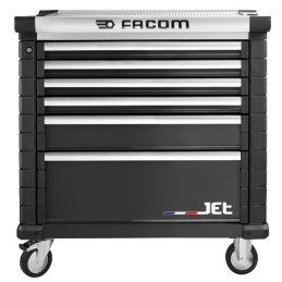 1 pcs - Facom 6 drawer Steel Wheeled