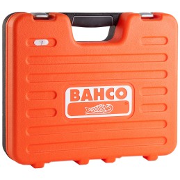 1 Set - Bahco 40-Piece Metric 1/2 in Standard Socket/Spanner Set with Ratchet, 6 point