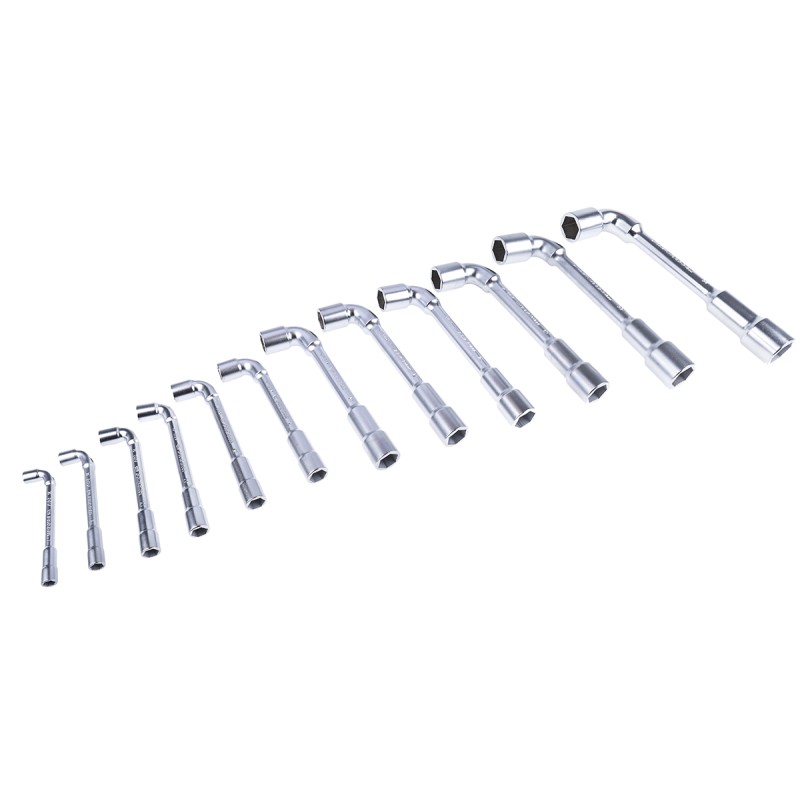 1 Set - Facom Hex Tubular Box Spanner Set, 12 Pieces, 7 - 24 mm Tip