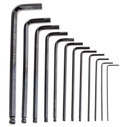 1 Set - RS PRO 12 piece L Shape Imperial Hex Key Set, 0.05 - 7/32in