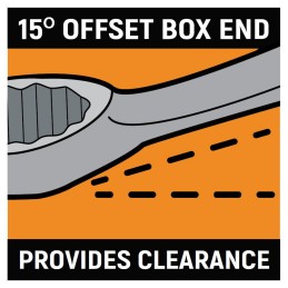 1 Set - GearWrench 15-Piece Spanner Set, 8 - 22 mm