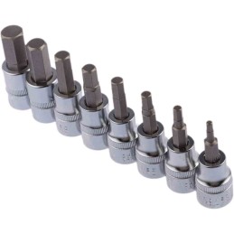 1 Set - RS PRO 8-Piece Metric 3/8 in Bit Socket Set , Hex Bit
