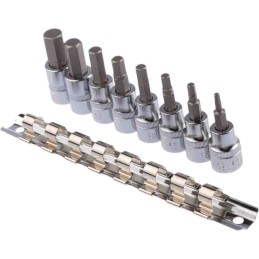1 Set - RS PRO 8-Piece Metric 3/8 in Bit Socket Set , Hex Bit