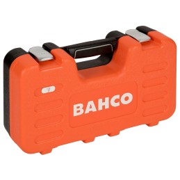 1 Set - Bahco 46-Piece Metric 1/4 in Standard Socket/Allen Key/Bit Set with Ratchet, 6 point, e-Torx, Hex Bit, Phillips Bit,