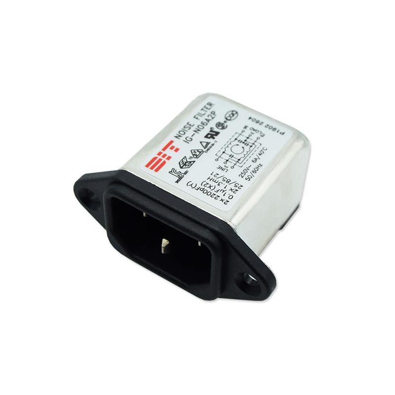 1 pcs : IG-0642S - LINE FILTER 250VDC/VAC 6A PNL MT