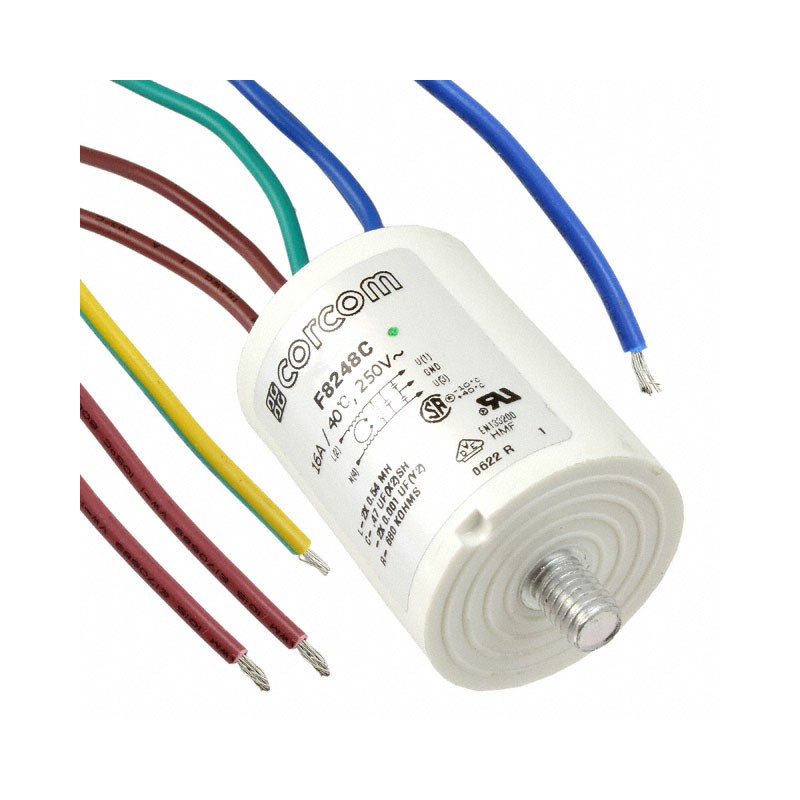 1 pcs : 7-6609089-9 - LINE FILTER 250VAC 16A CHASSIS