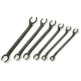 1 Set - GearWrench 6-Piece Crow Foot Spanner Set, 9 x 11 - 19 x 21 mm
