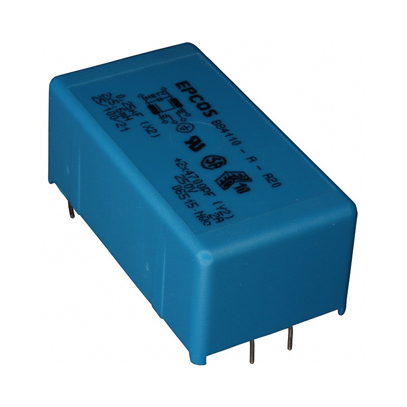 1 pcs : B84110A0000A020 - LINE FILTER 250VDC/VAC 2A TH