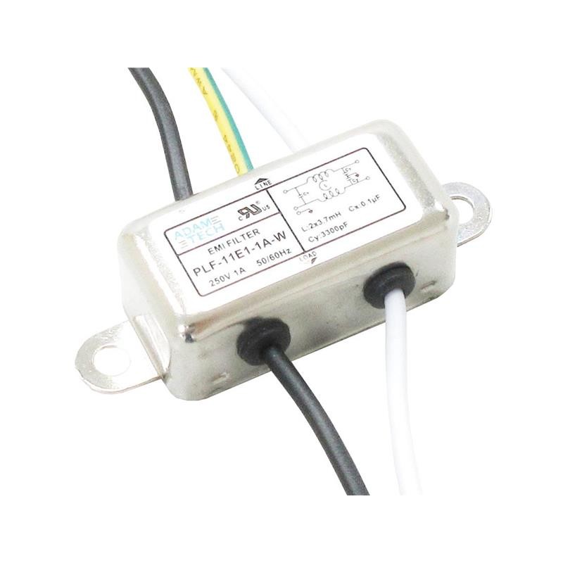 1 pcs : PLF-11E1-1A-W - LINE FILTER 115V/250VAC 1A CHAS