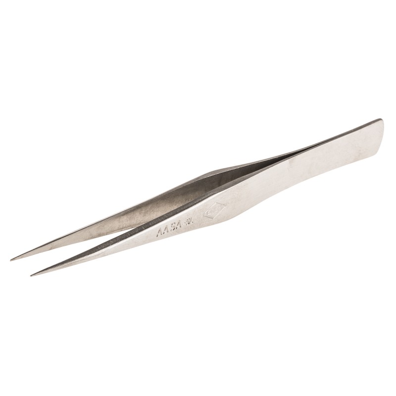 1 pcs - Weller Erem 125 mm, Stainless Steel, Pointed, Tweezers