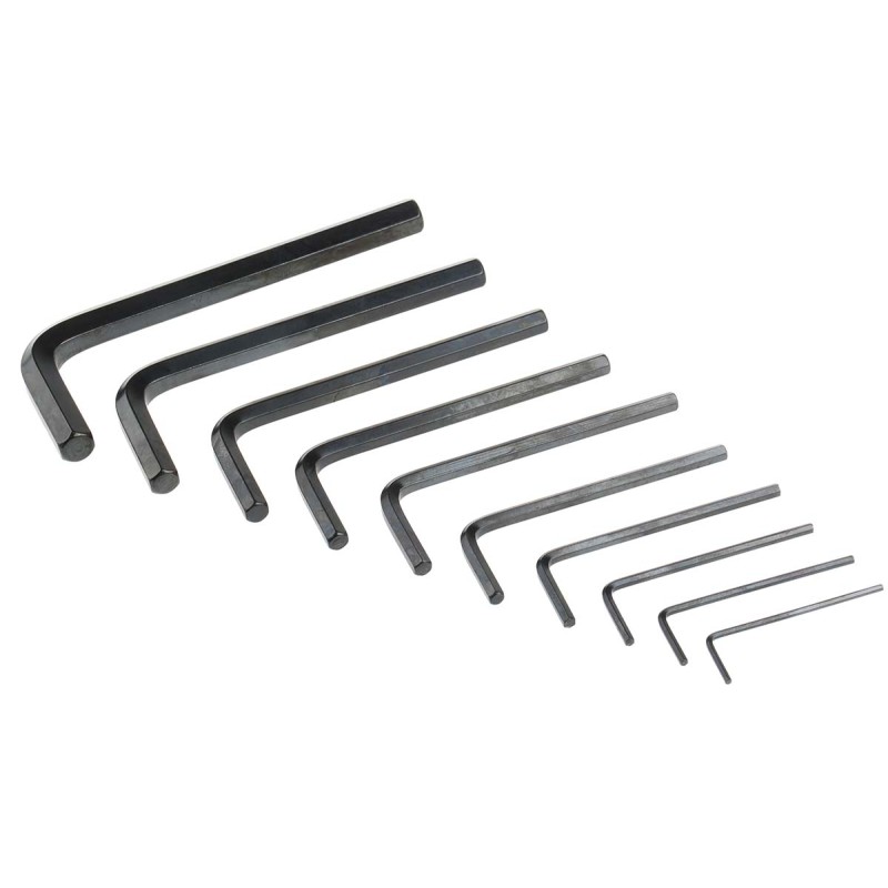 1 Set - RS PRO 10 piece L Shape Imperial Hex Key Set, 1/16 - 5/16'