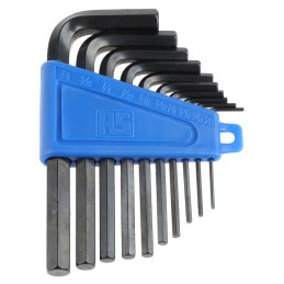 1 Set - RS PRO 10 piece L Shape Imperial Hex Key Set, 1/16 - 5/16'