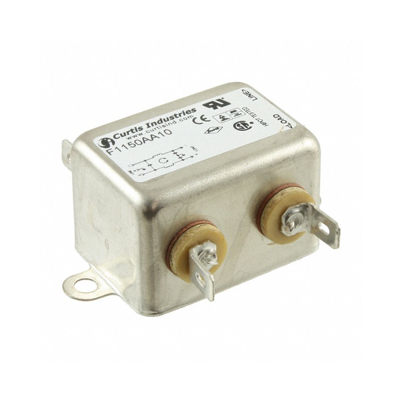 1 pcs : F1150AA10 - LINE FILTER 250VAC 10A CHASSIS
