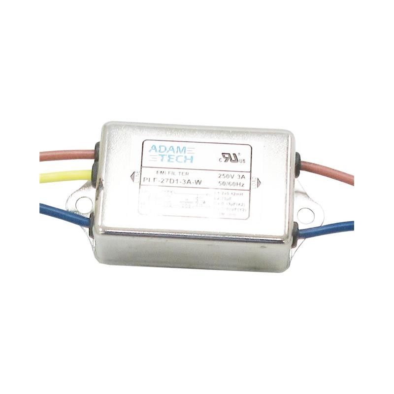 1 pcs : PLF-27D1-3A-W - LINE FILTER 115V/250VAC 3A CHAS