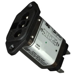 1 pcs : 6609075-8 - LINE FILTER 125VDC 10A PNL MT