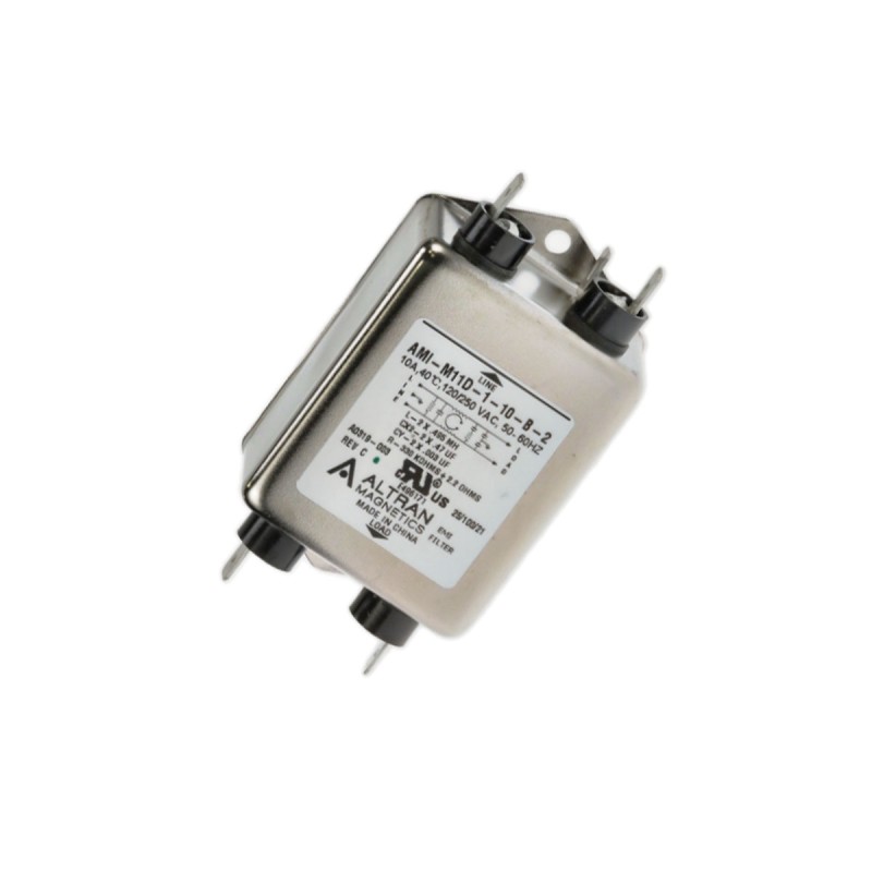 1 pcs : AMI-M11D-1-10-B-2 - LINE FILTER 250VAC 10A CHASSIS