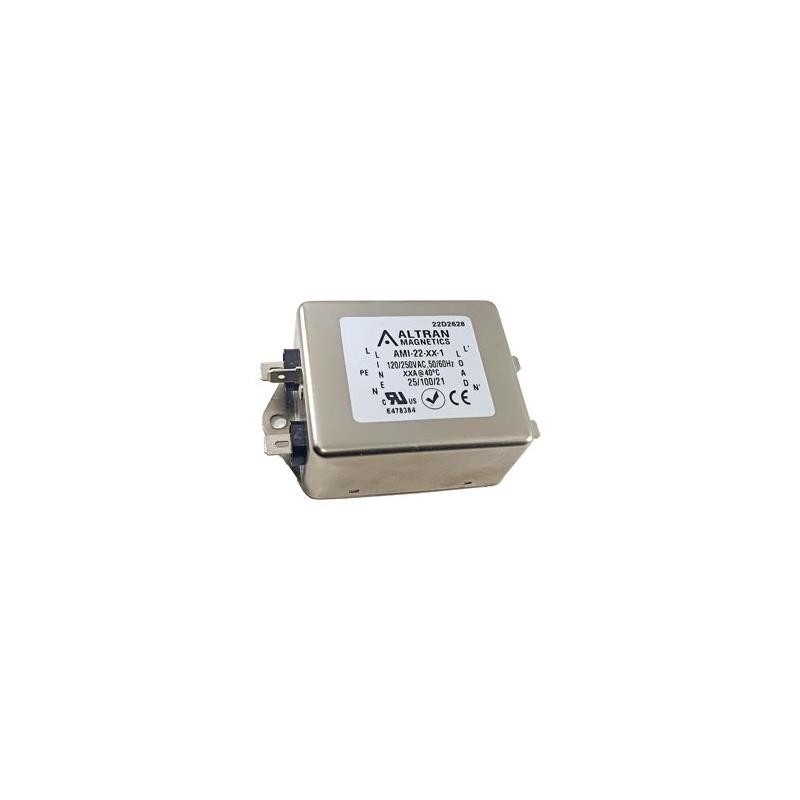 1 pcs : AMI-22B-6-1 - LINE FILTER 250VAC 6A CHASSIS