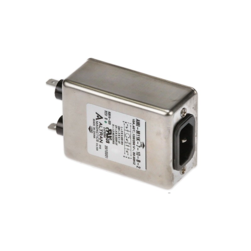 1 pcs : AMI-M11K-7-10-B-2 - LINE FILTER 250VAC 10A CHASSIS