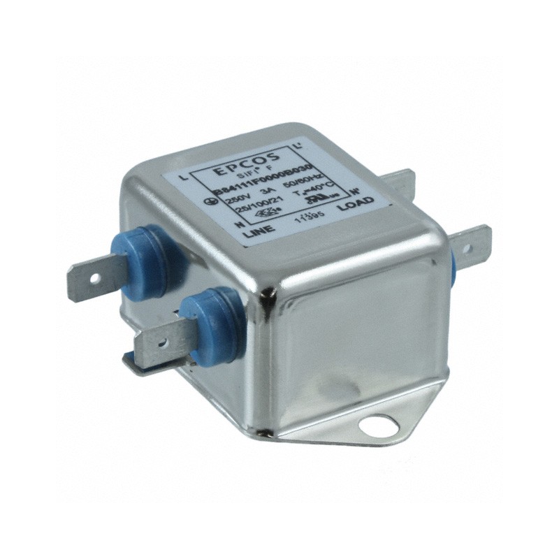 1 pcs : B84111F0000B030 - LINE FILTER 250VDC/VAC 3A CHAS