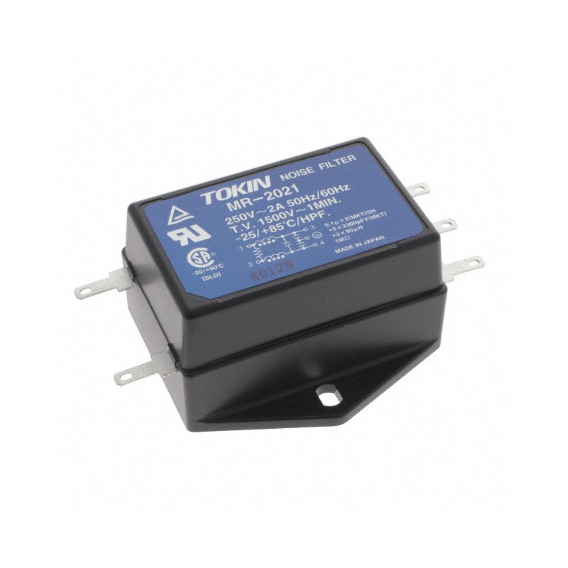 1 pcs : MR-2021 - LINE FILTER 250VDC/VAC 2A CHASS
