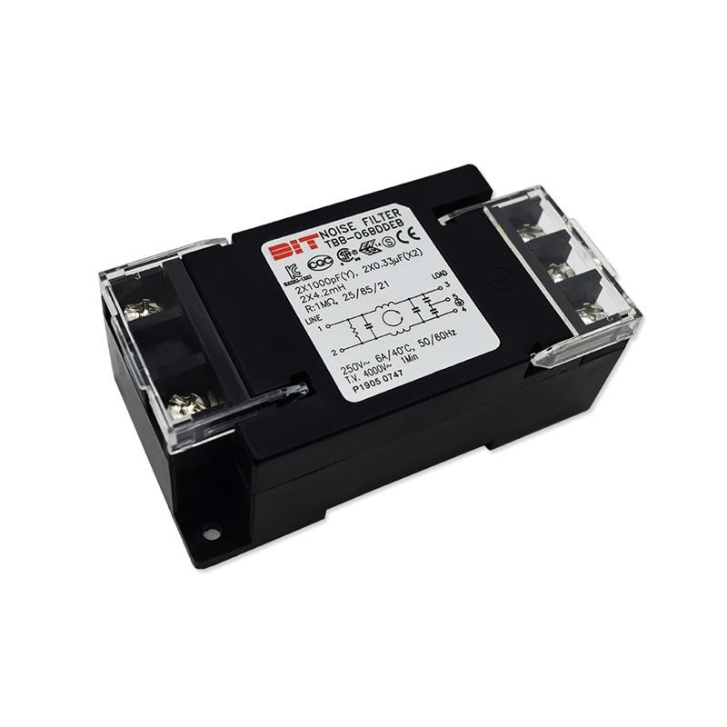 1 pcs : TBB-10BDD3B - LINE FILTER 250VDC/VAC 10A DIN