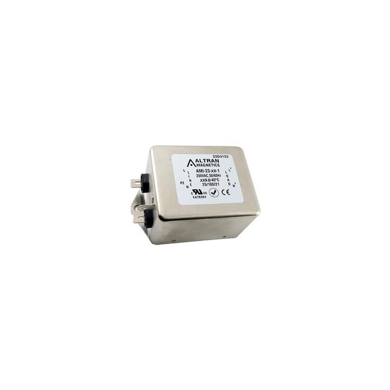 1 pcs : AMI-23-10-1 - LINE FILTER 250VAC 10A CHASSIS
