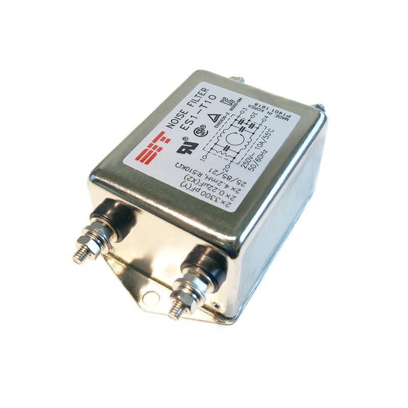 1 pcs : ES1-F10 - LINE FILTER 250VDC/VAC 10A CHAS