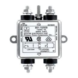 1 pcs : 851-10/009 - LINE FILTER 115V/250VAC 10A CHAS