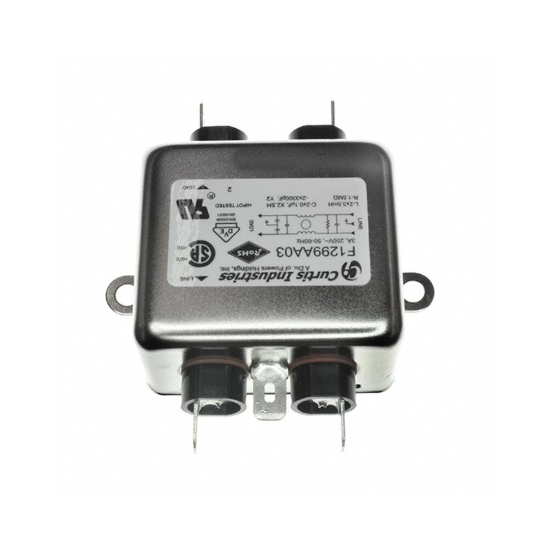 1 pcs : F1299AA03 - LINE FILTER 250VAC 3A CHASSIS