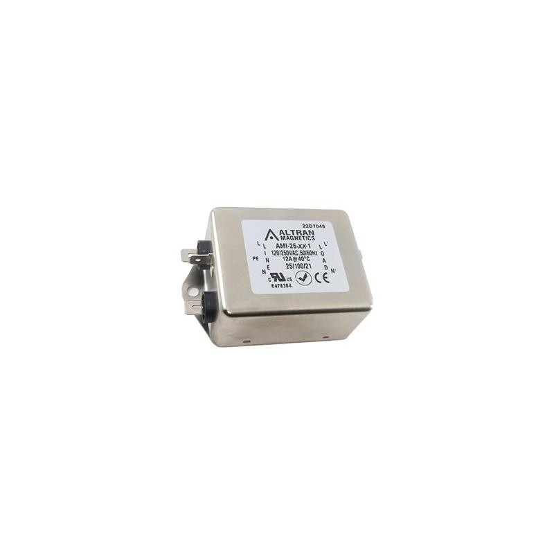 1 pcs : AMI-26A-6-1 - LINE FILTER 250VAC 6A CHASSIS