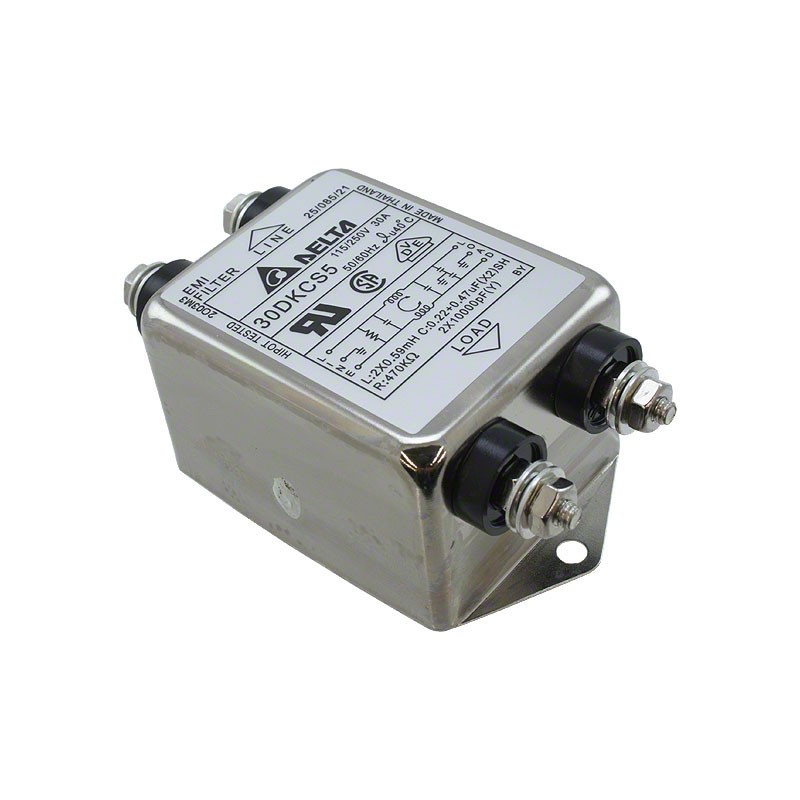 1 pcs : 30DKCS5 - LINE FILTER 115V/250VAC 30A CHAS