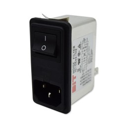 1 pcs : IQ-0242H2 - LINE FILTER 250VDC/VAC 2A PNL MT