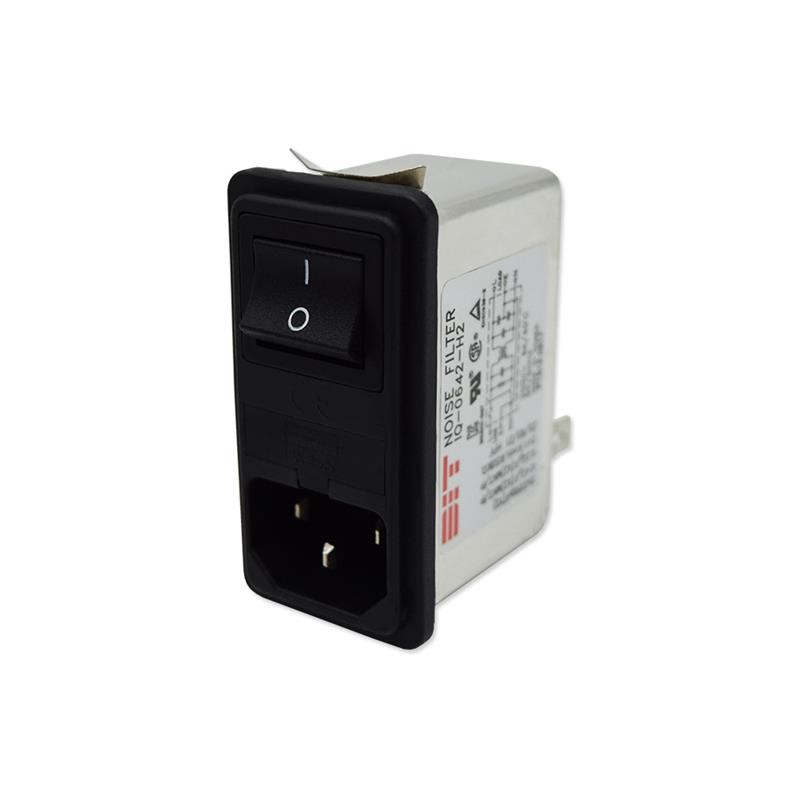 1 pcs : IQ-0242H2 - LINE FILTER 250VDC/VAC 2A PNL MT