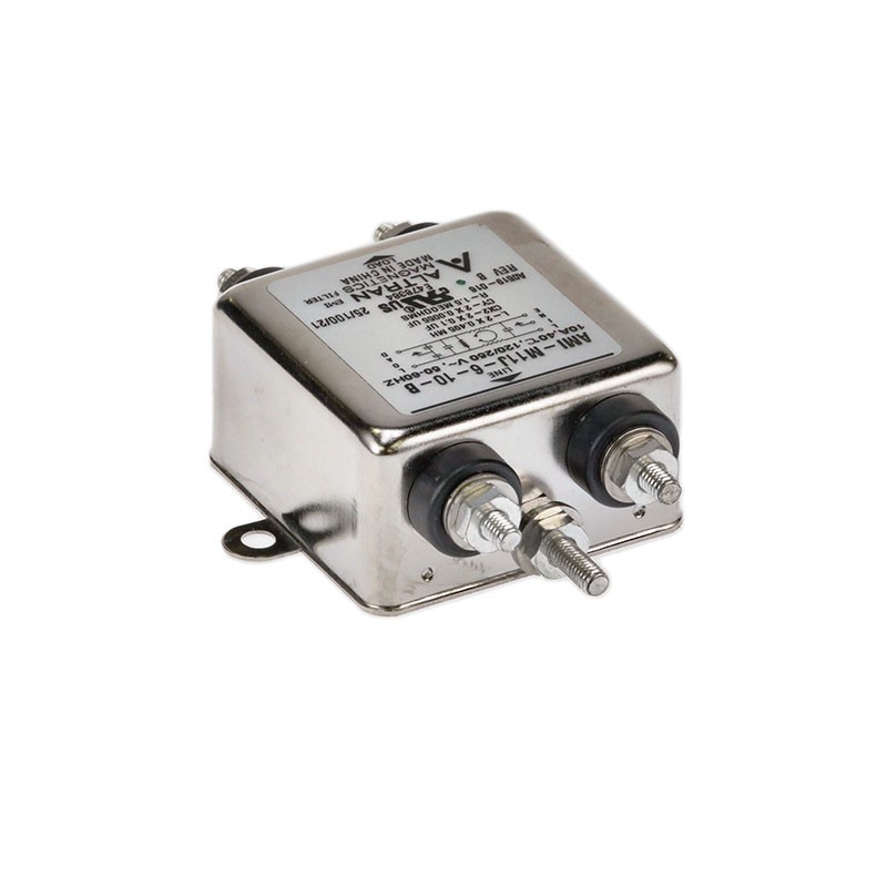 1 pcs : AMI-M11J-6-10-B - LINE FILTER 250VAC 6A CHASSIS