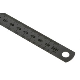 1 pcs - Kleffmann & Weese 500mm Stainless Steel Metric Ruler