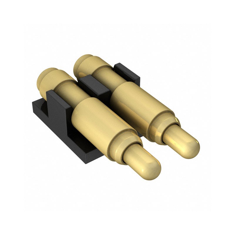 1 pcs : 8PM-11-0002-02-131 - CONN SPRING PISTON 2POS R/A SMD