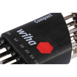 1 Set - Wiha Tools 9 piece L Shape Metric Hex Key Set, 1.5 - 10mm