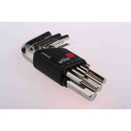 1 Set - Wiha Tools 9 piece L Shape Metric Hex Key Set, 1.5 - 10mm