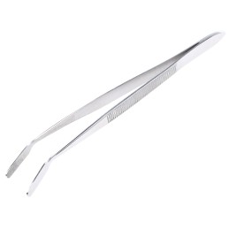 1 pcs - RS PRO 150 mm, Stainless Steel, Flat, Serrated, Tweezers